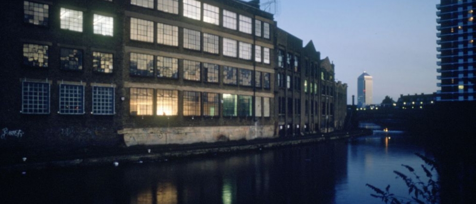 Acme’s Copperfield Road building on the Grand Union Canal. Photo: Hugo Glendenning