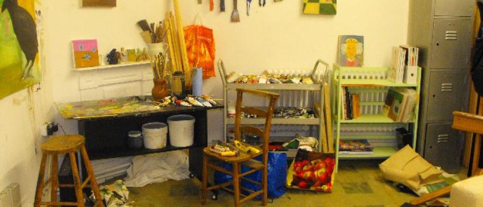 Interior of artist Charlie Day’s studio. Photo: Collective Studios